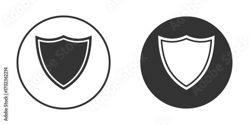 Shield icon vector. simple design logo icons set