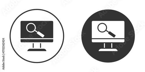 Search online icon vector. simple design logo icons set