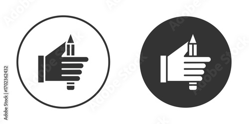 Self expression icon vector. simple design logo icons set