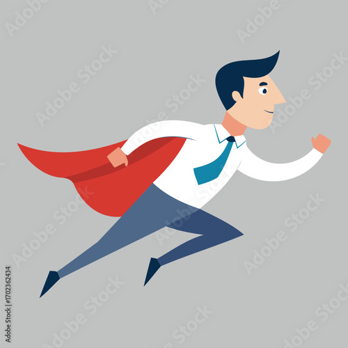 Business Superman Illustration