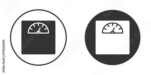 Scale icon vector. simple design logo icons set