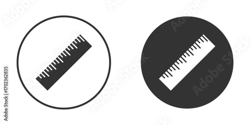 Ruler icon vector. simple design logo icons set