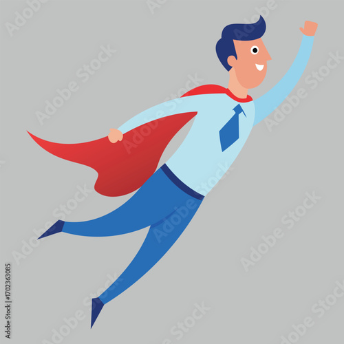 Business Superman Illustration