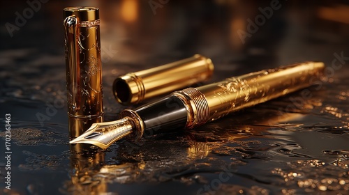 Luxury Gold Fountain Pen: Exquisite Design & Craftsmanship