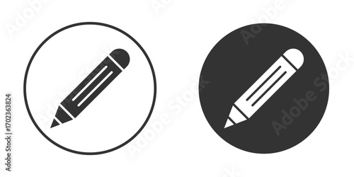 Pencil icon vector. simple design logo icons set