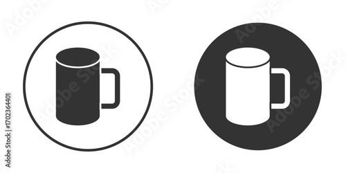 Mug icon vector. simple design logo icons set