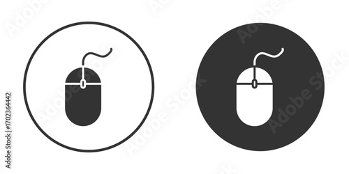 Mouse icon vector. simple design logo icons set