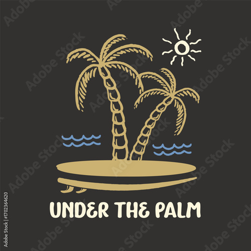 design of surf badges for tshirt, poster, and other uses