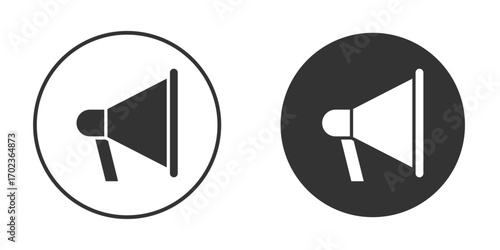Megaphone icon vector. simple design logo icons set