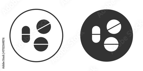 Medicine icon vector. simple design logo icons set