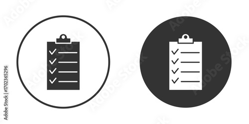 List icon vector. simple design logo icons set