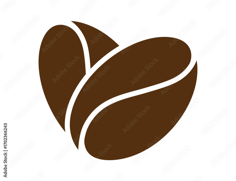 Fototapeta premium Flat Vector Illustration of Coffee Beans – Coffee and Beverage Design