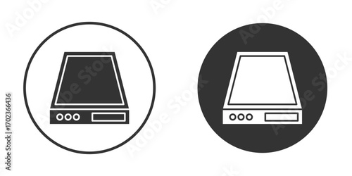 Hard Disk icon vector. simple design logo icons set