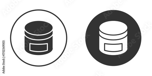 Cream icon vector. simple design logo icons set