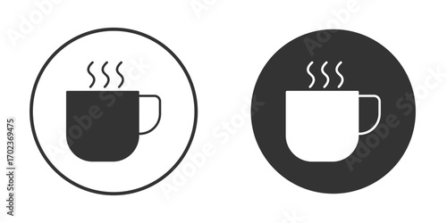 Coffee icon vector. simple design logo icons set