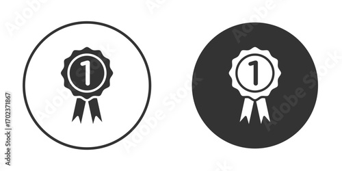 Badge icon vector. simple design logo icons set