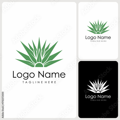 vector logo agave nature. creative logo