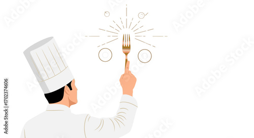 Gastronomy Conceptualization: Chef's Vision and Culinary Symbolism in a Minimalist Design