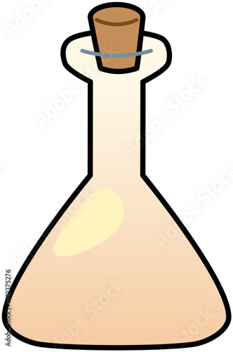 Potion Bottle Conical Peach Cute Cartoon Illustration