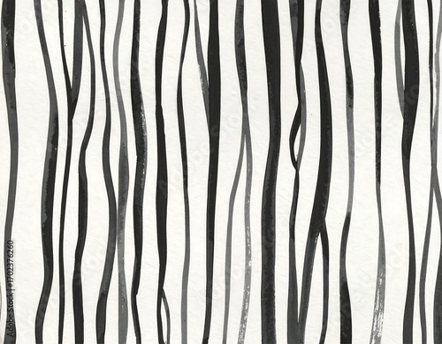 Abstract vertical lines, varying shades of black and gray, on a white background