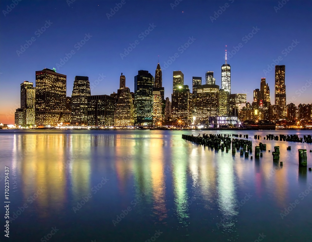 Fototapeta premium City skyline at twilight (4)