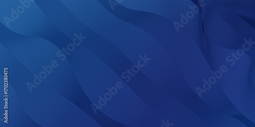 Luxury background design with diagonal abstract blue   line pattern in dark color. Vector horizontal template for business banner, premium invitation, voucher, prestigious gift certificate.