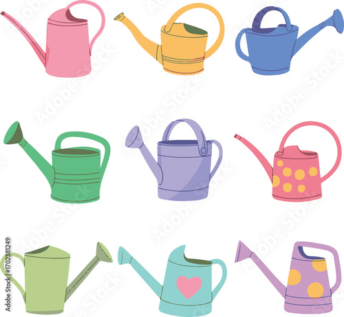 set of gardening tools