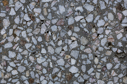 Abstract macro shots of tiny stones on wall