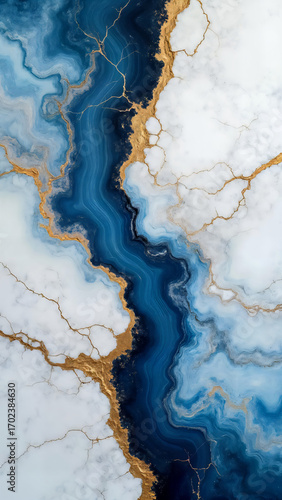 An abstract, artistic rendering showcasing a striking combination of textures, colors, and patterns, evoking a sense of fluidity and sophistication. A visual exploration of depth and form.