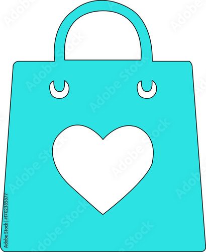 Shopping Bag Icon, Classic black shopping bag icon symbolizing retail, commerce, and consumerism for modern businesses, Shopping bag icon for food, Black tote bag shopping bag