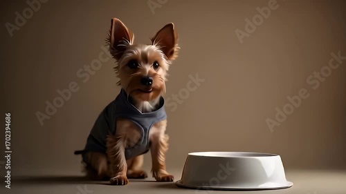 Patient Pup Awaiting Dinner