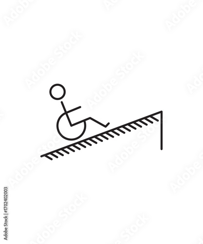 ramp icon, vector best line icon.