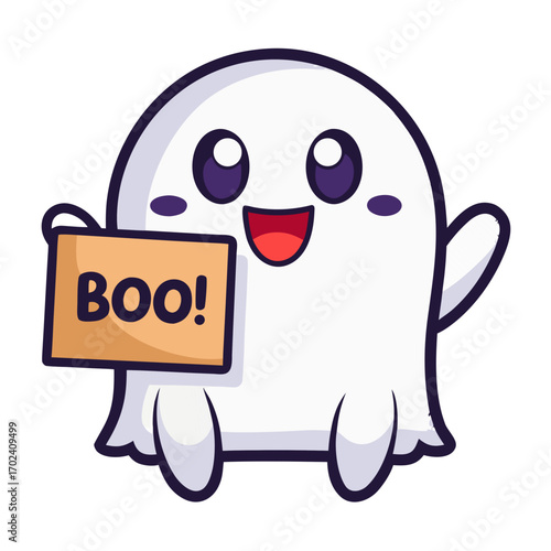 happy easter bunny with blank sign