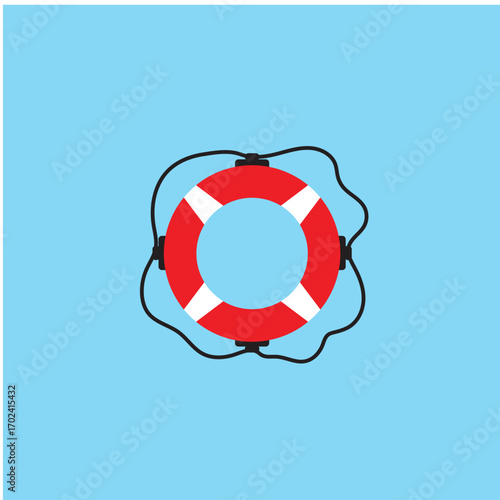 Lifebuoy logo icon vector ilustration