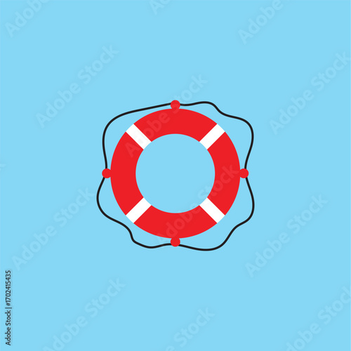 Lifebuoy logo icon vector ilustration