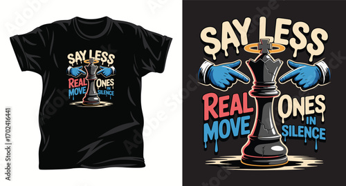 Chess graphic vector T shirt design print.