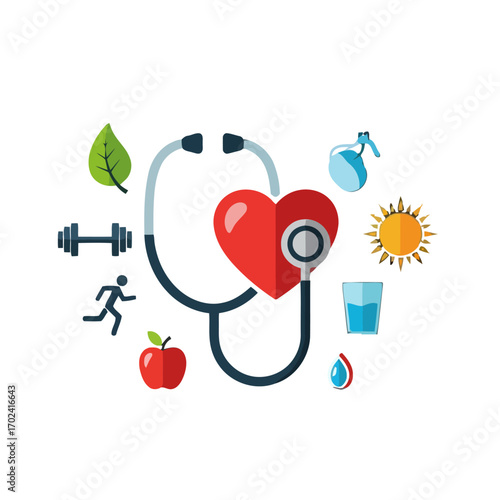 Healthy lifestyle and medical care concept