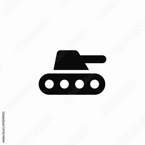 tank panzer military icon sign vector
