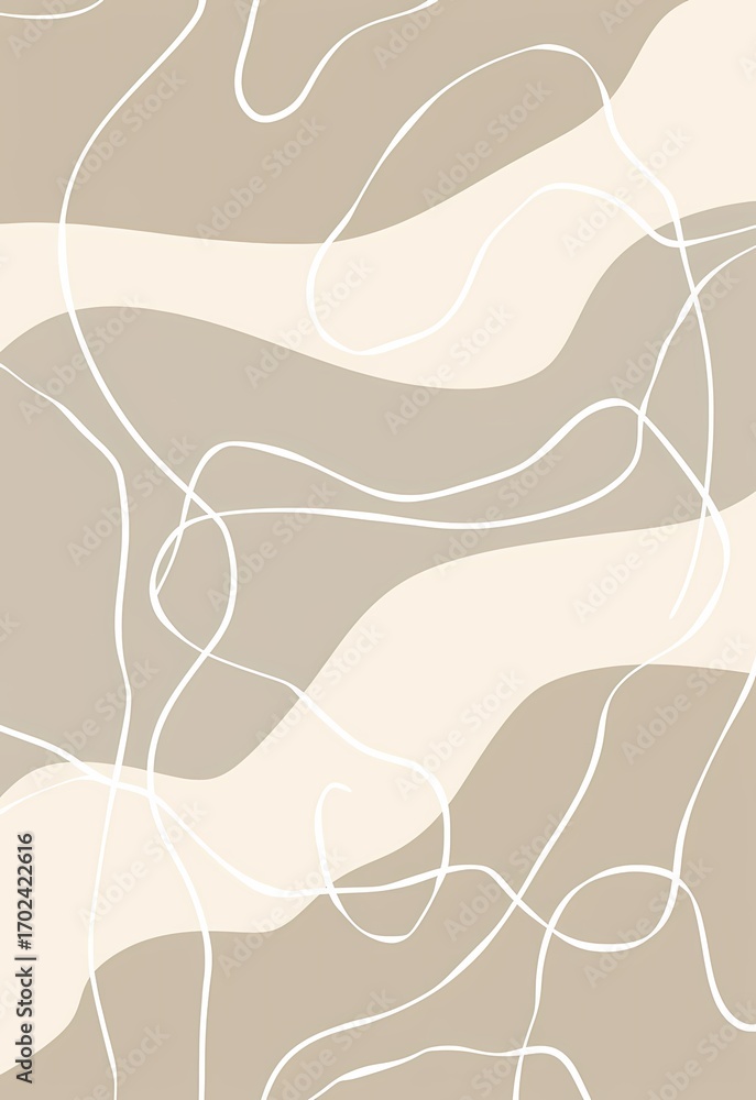 Obraz premium Soft beige and white tones create abstract wallpaper design.