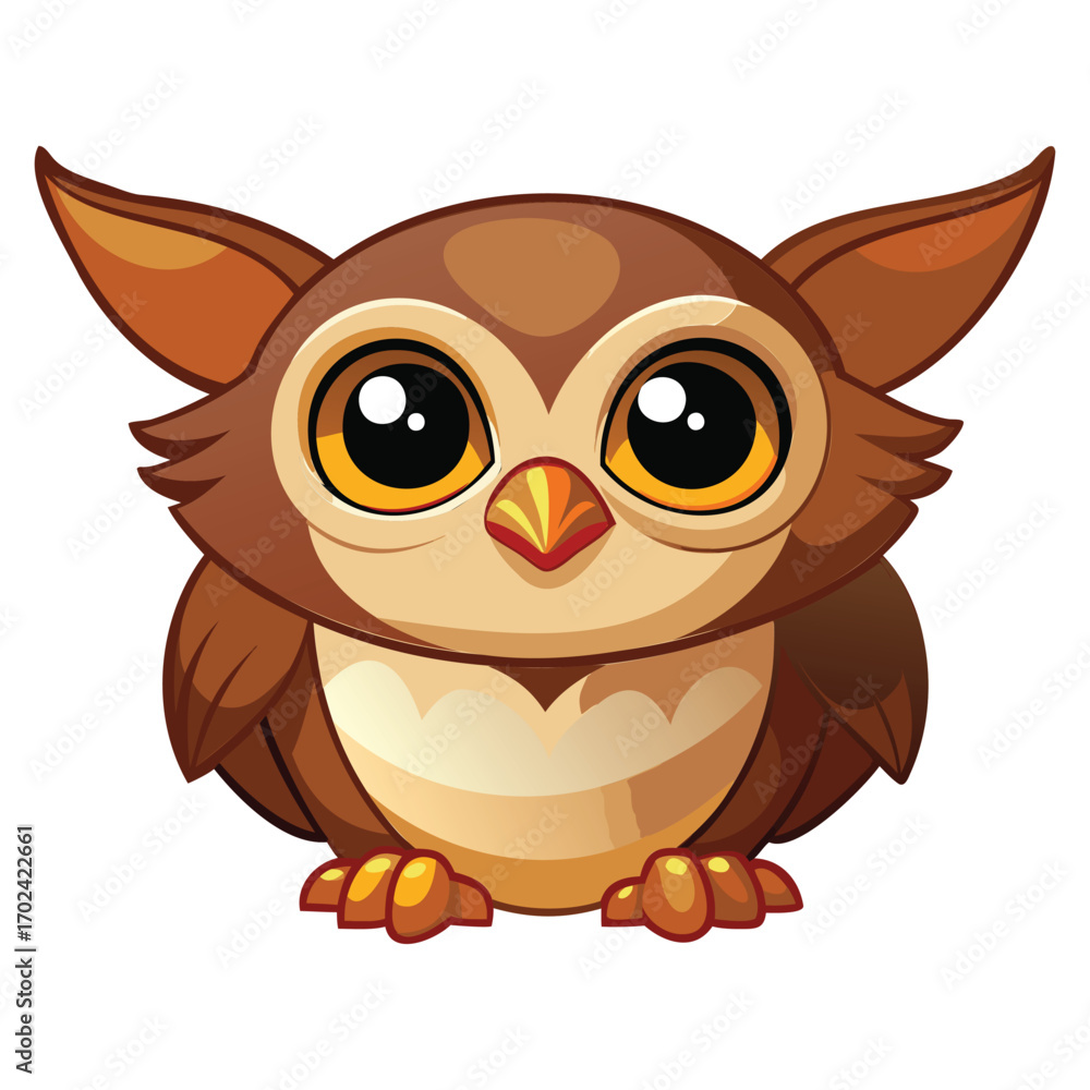 Fototapeta premium Night Owl Illustration Design
