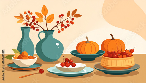 Nature-Inspired Still Life with Exotic Objects