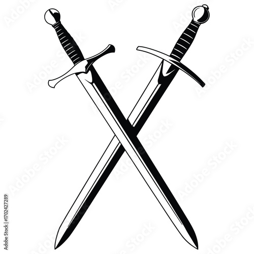 two crossed swords