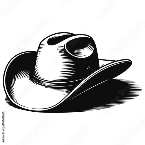 black cowboy hat