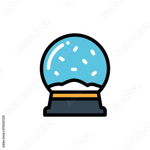 Decorative snowglobe displays blizzard miniature setting indoors