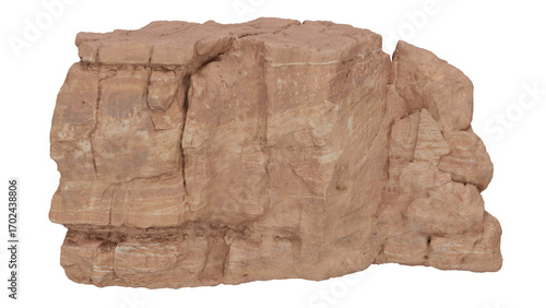 3d rendering desert western cliff