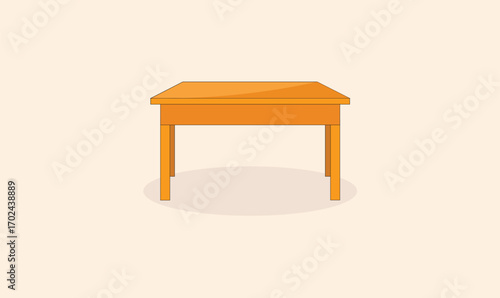 Wooden table vector design