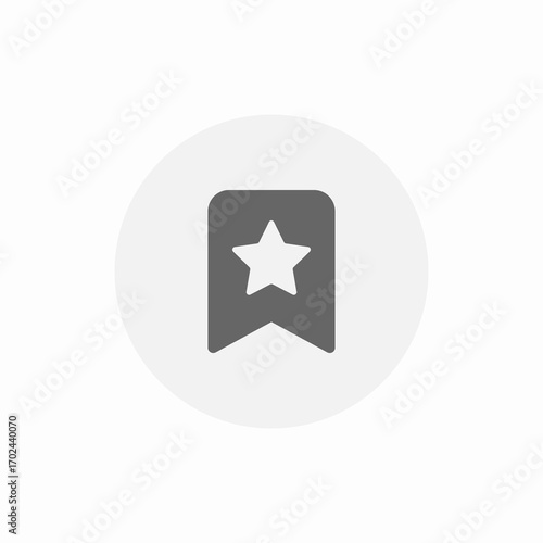 bookmark star icon sign vector