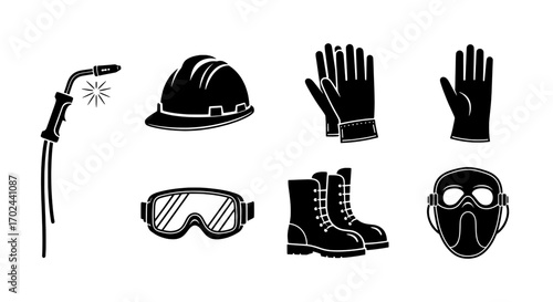 Protective Industrial Gear Welding Tools and Safety Equipment Set