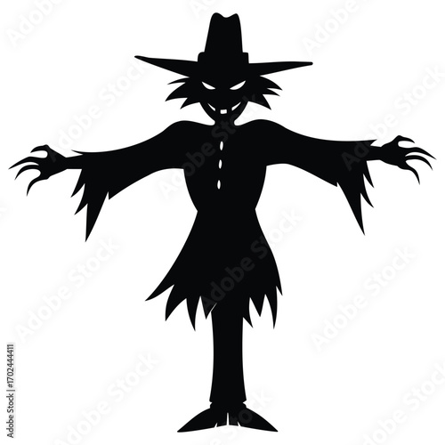 Scarecrow Farm Silhouette