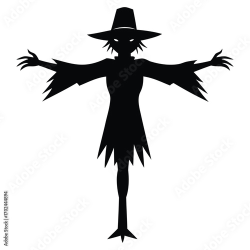 Scarecrow Farm Silhouette